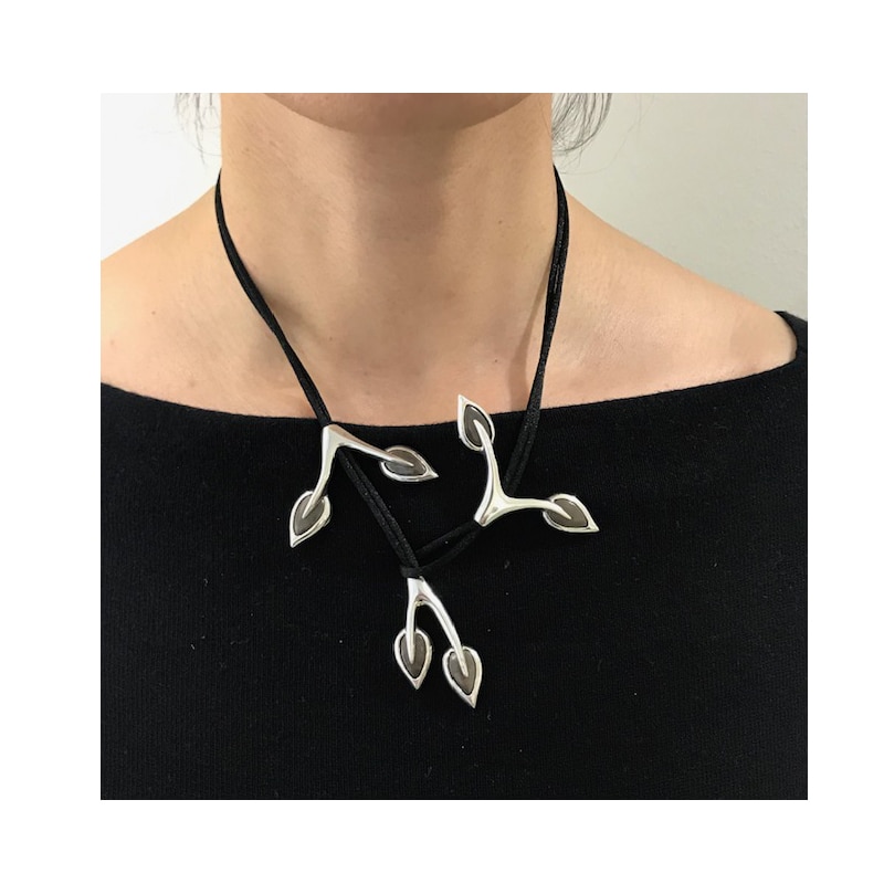 Collar de plata de 3 piezas de rama TOKYO