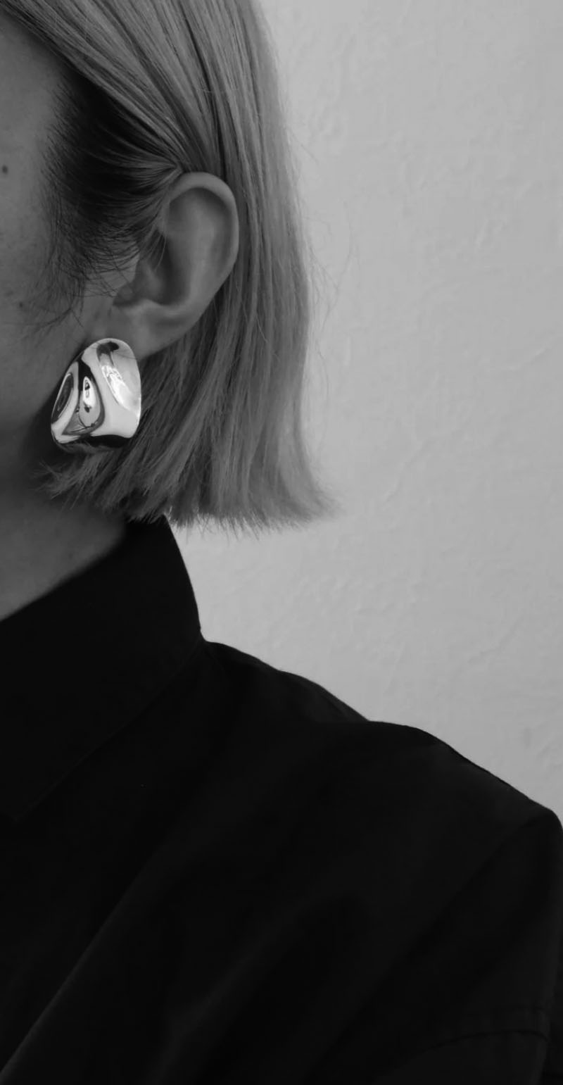 Pendientes de plata ONDAS