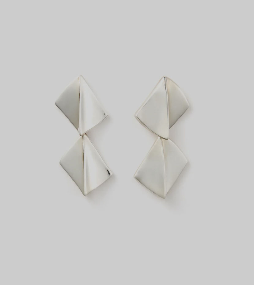 Pendientes de plata ONDAS