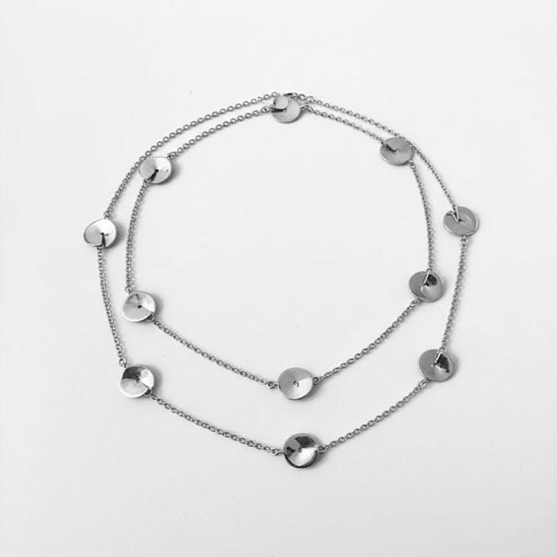 Collar de Plata Largo LÍNEA